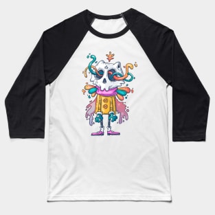 Monster skull creative cartoon Baseball T-Shirt